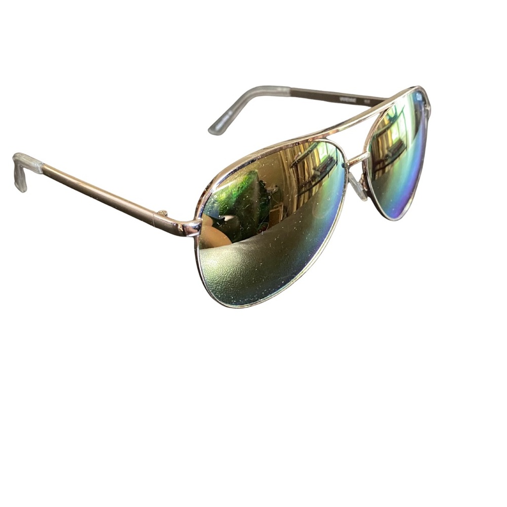 Quai Australia Oversized Aviator Sunglasses with Mirrored Lenses